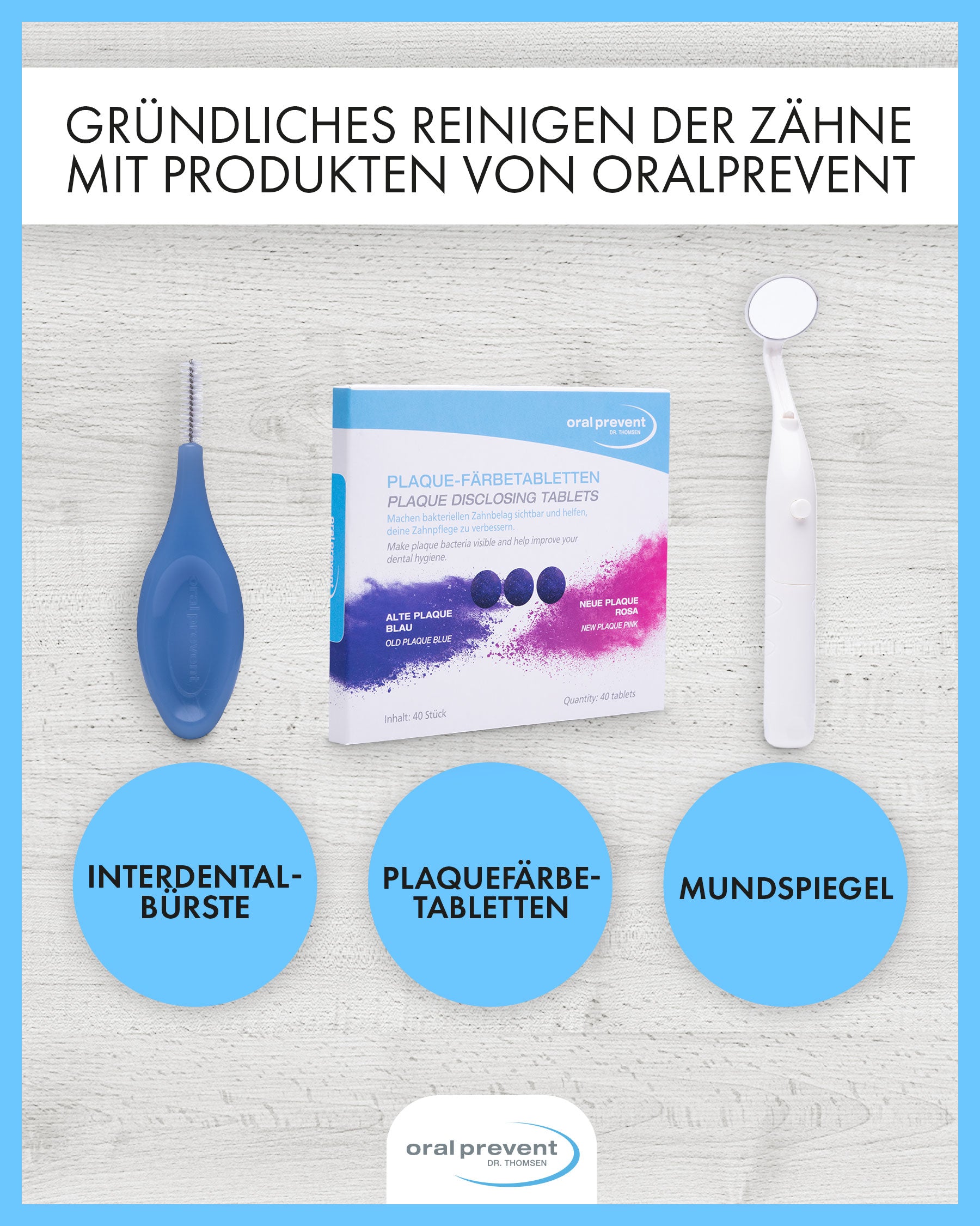 ORAL-PREVENT DR. THOMSEN Einbüschelbürste Soft – 4er-Set Farbmix – Für Zahnspangen, Implantate & Zahnfleischränder – Doppelt Abgewinkelt, Ergonomisch