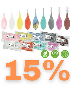25 Stück: ORAL PREVENT Interdentalbürsten - Zahnreinigung für die Zwischenräume - Zahnzwischenraumbürste - Zahnstein-/Kariesprävention